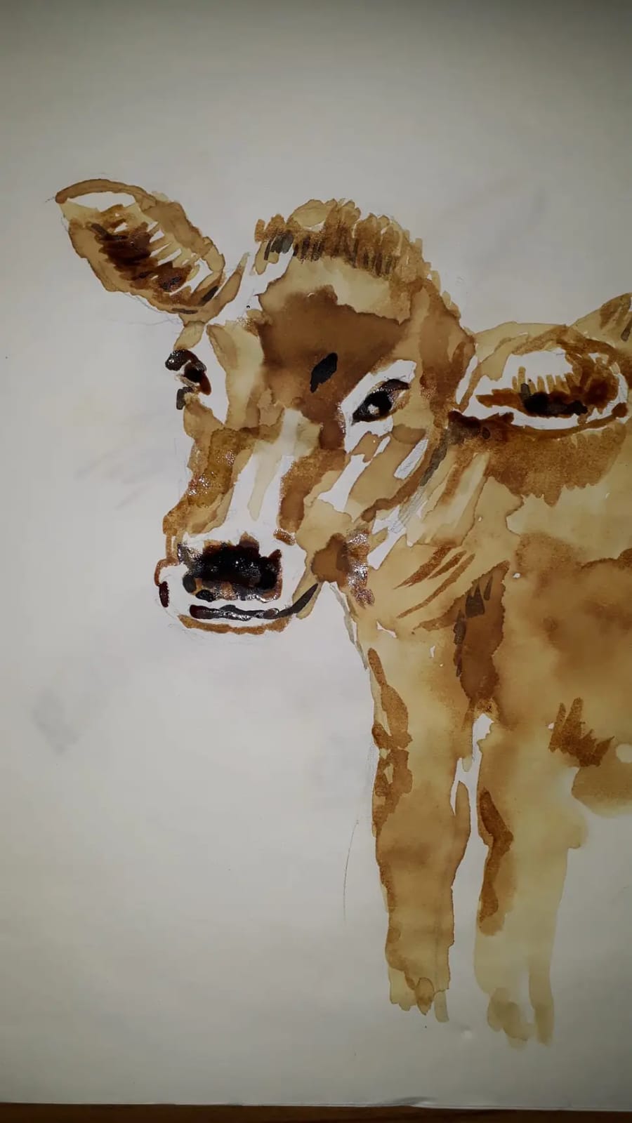 coffee painting